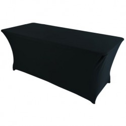 RECTANGULAR CLASSIC BUFFET TABLE 183 CM WITH BLACK COVER