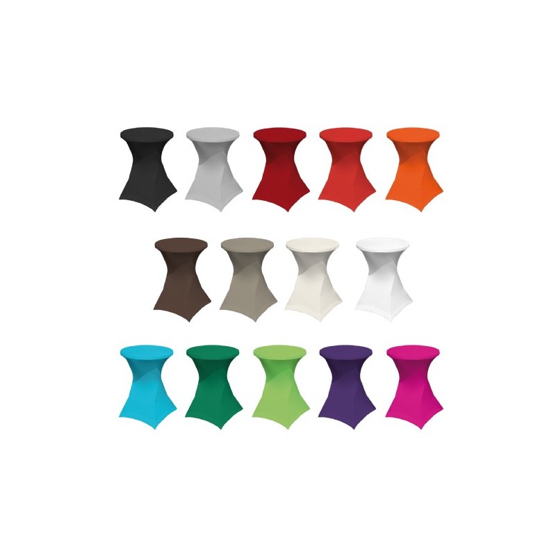 HOUSSE LYCRA COULEUR POUR MANGE DEBOUT 60 CM