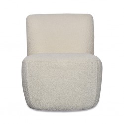 FAUTEUIL OSCAR BOUCLETTE BLANC