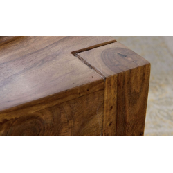 SET 3 TABLES BASSES EN BOIS MASSIF