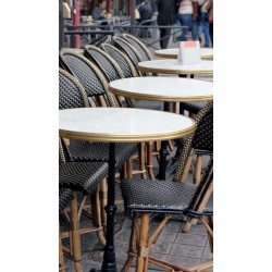 CHAISE BISTROT NOIRE ET DORÉE