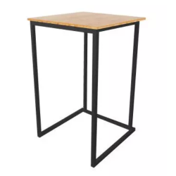TABLE MANGE DEBOUT CARRÉE KUBO NOIR
