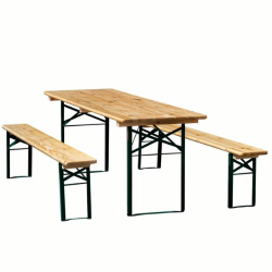 TABLE RECTANGULAIRE KERMESSE BOIS 220 CM