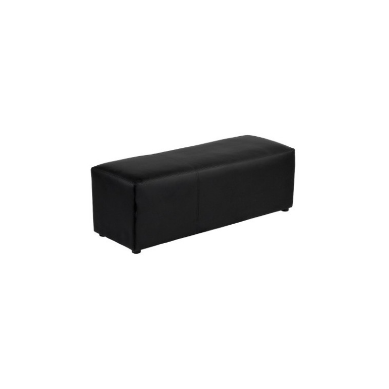BANQUETTE LOUNGE SIMILI CUIR NOIRE