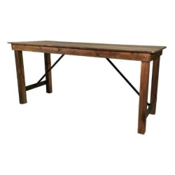 TABLE BUFFET RECTANGULAIRE EN BOIS MASSIF 232 CM