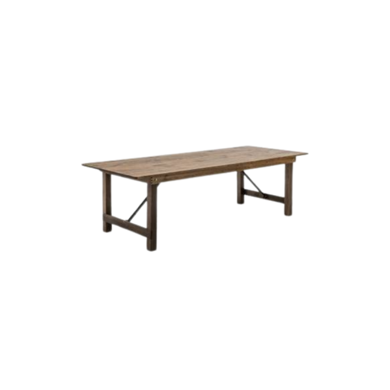 TABLE RECTANGULAIRE EN BOIS MASSIF 213 CM