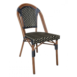 CHAISE BISTROT NOIRE ET DORÉE