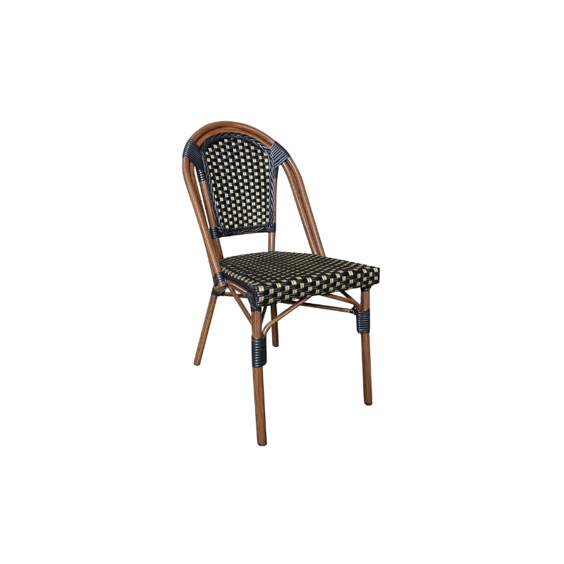 CHAISE BISTROT NOIRE ET DORÉE