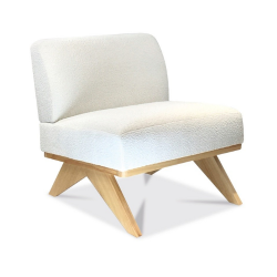 MARCEAU WHITE BOUCLÉ ARMCHAIR
