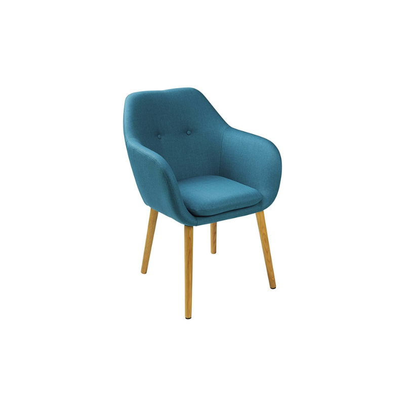 FAUTEUIL ERNEST BLEU PETROLE