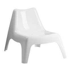 WHITE COSY OUTDOOR ARMCHAIR