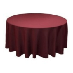 NAPPE RONDE BORDEAUX 280CM