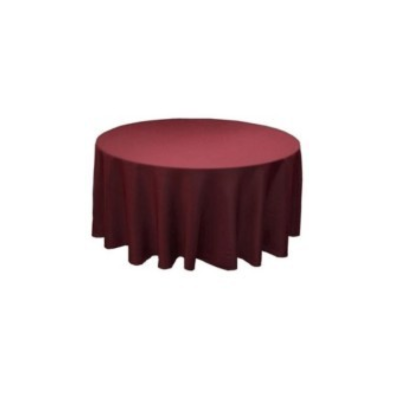NAPPE RONDE BORDEAUX 280CM