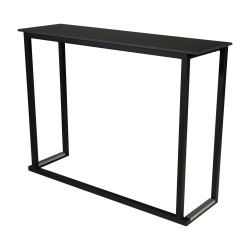 CONSOLE HAUTE RECTANGULAIRE KUBO NOIR PLATEAU NOIR