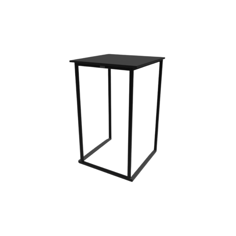 TABLE MANGE DEBOUT CARRÉE KUBO NOIR