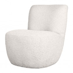 FAUTEUIL OSCAR BOUCLETTE BLANC