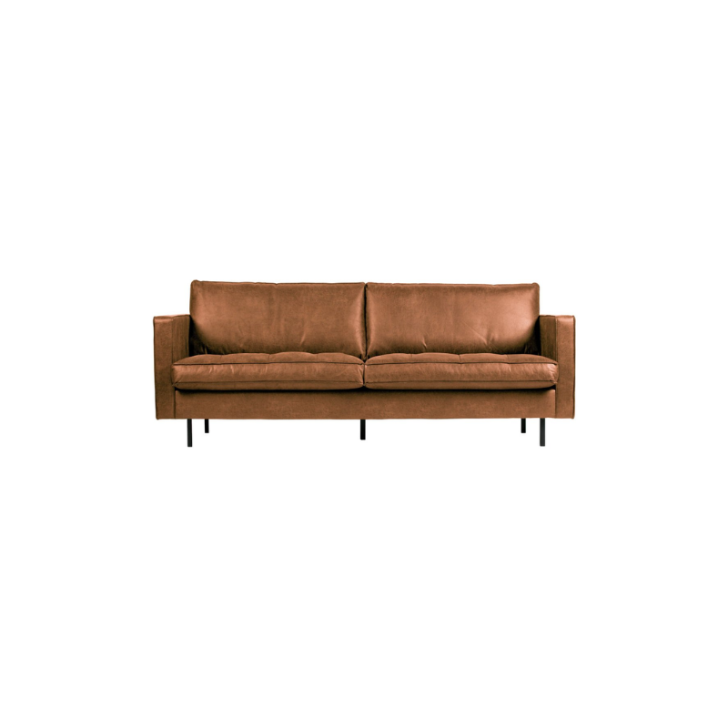 CANAPE VINTAGE MARRON 3 PLACES