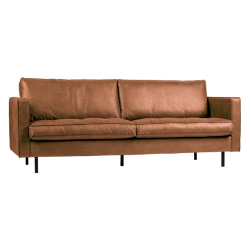 CANAPE VINTAGE MARRON 3 PLACES