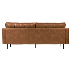 CANAPE VINTAGE MARRON 3 PLACES