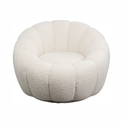 FAUTEUIL PIVOTANT NUAGE BLANC
