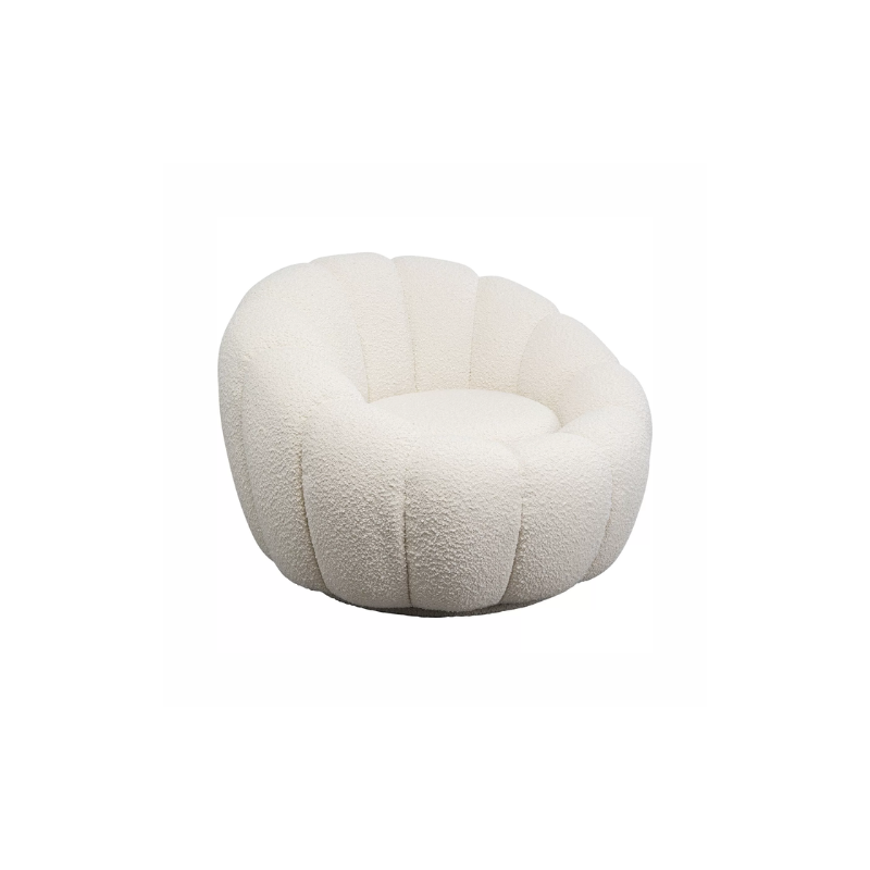 FAUTEUIL PIVOTANT NUAGE BLANC