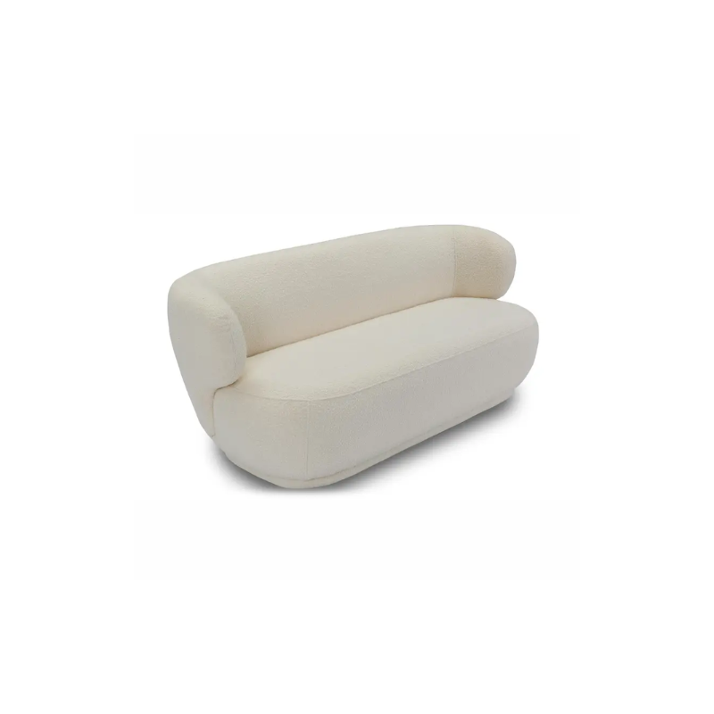 CANAPÉ GIULIA BOUCLETTE BLANC