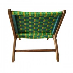 FAUTEUIL EXTÉRIEUR TRESSÉ VERT
