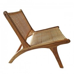 FAUTEUIL EXTÉRIEUR TRESSÉ BEIGE