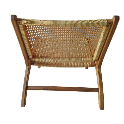 FAUTEUIL EXTÉRIEUR TRESSÉ BEIGE