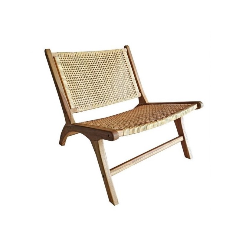 FAUTEUIL EXTÉRIEUR TRESSÉ BEIGE