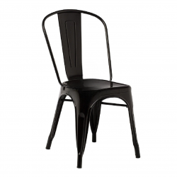 CHAISE TOLIX MÉTAL NOIR